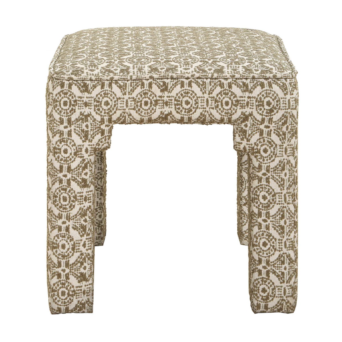 Satoria Upholstered Small Bench, Furniture by Uttermost, 18" width x 18" height x 18" depth View 4