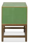 Gideon Shagreen Side Table  Watercress, by Sarreid, 1'6" length x 1'10" width x 2' height thumbnail 4
