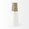 Garand Large 18.8H Two-Toned White Natural Ceramic Jug thumbnail 7