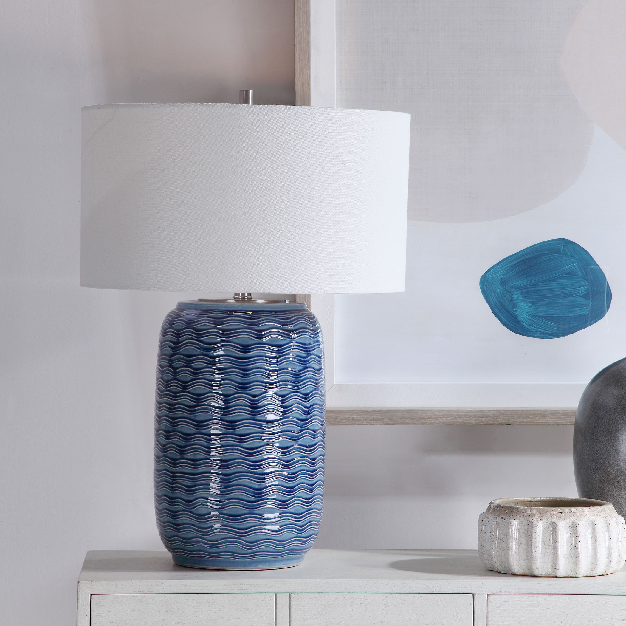 Sedna Blue Table Lamp large image 