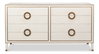 Gabriella Chest Of Drawers  Osprey White, by Sarreid, 1'10" length x 6'4" width x 3'4" height thumbnail 2