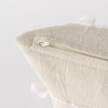 Erica 13x21 Cream With White Detail Pillow Cover, Decorative Pillow by Mercana, 13" length x 21" width x 0.2" height thumbnail 12