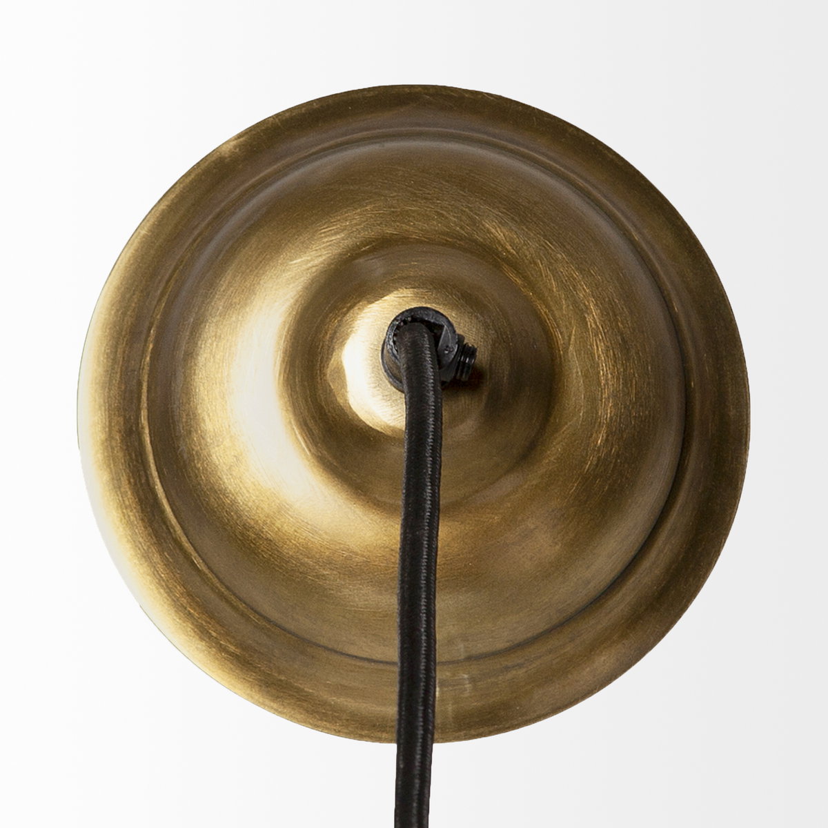 Prima 9.5x12.5 Gold Metal and Glass Pyramid Pendant Light, by Mercana, 9.5" length x 9.5" width x 12.5" height View 5