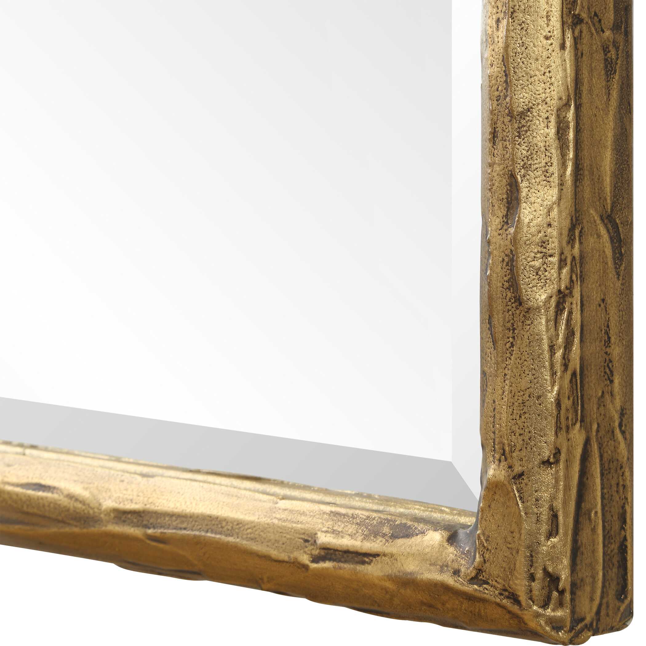 Sutton Gold Vanity Mirror, by Uttermost, 24.25" width x 36.12" height x 1.37" depth View 6