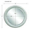 Mariner White Round Mirror, by Uttermost, 47" width x 47" height x 3.38" depth thumbnail 3