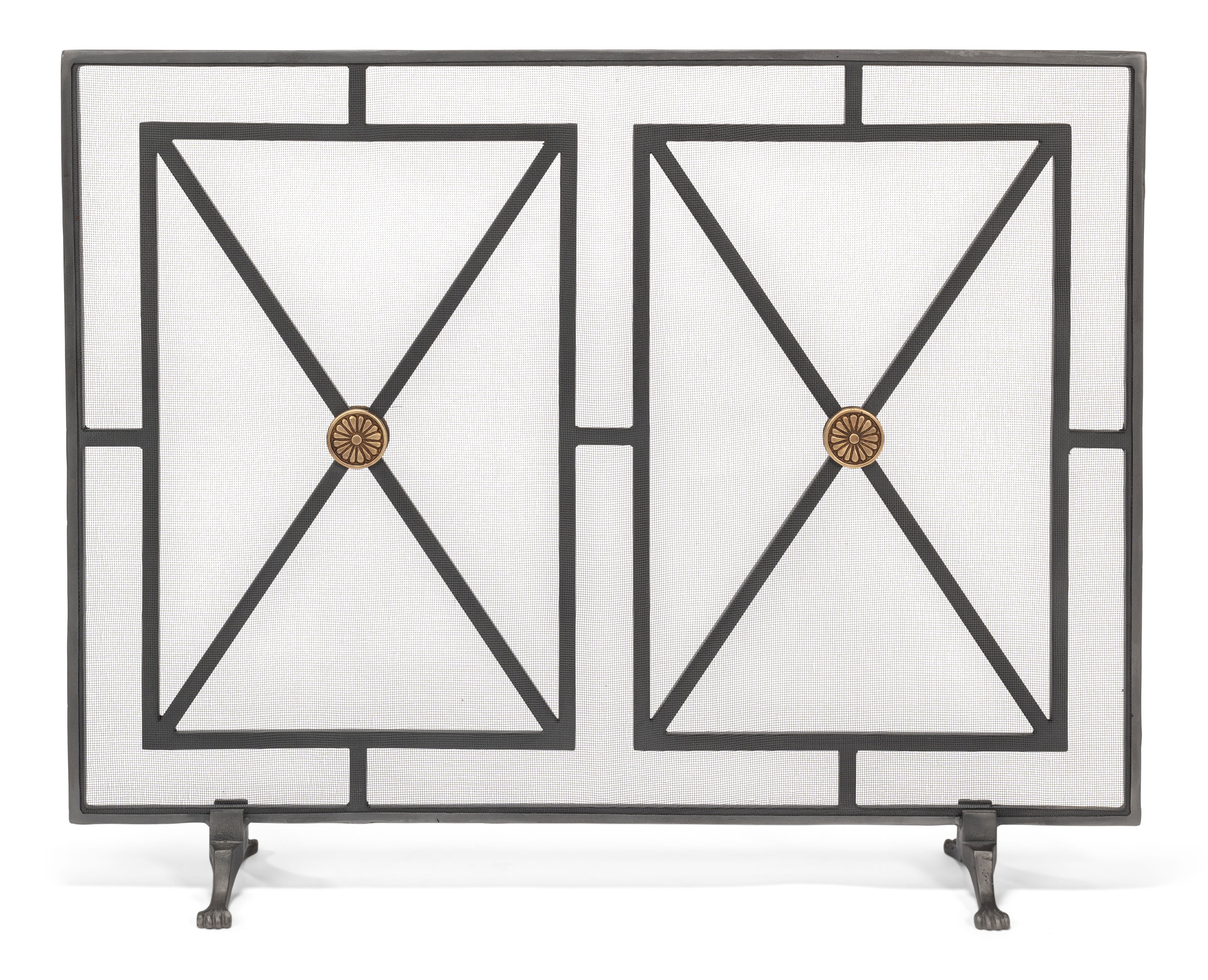 Paneled Firescreen, Decor by Sarreid, 38" length x 9" width x 30" height View 2