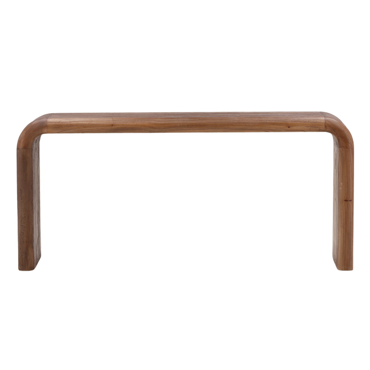 Wynne Console Table Brown, by Dovetail, 65" width x 30.7" height x 15.66" depth View 2