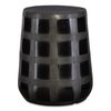 Patchwork Gridded Black Garden Stool thumbnail 0