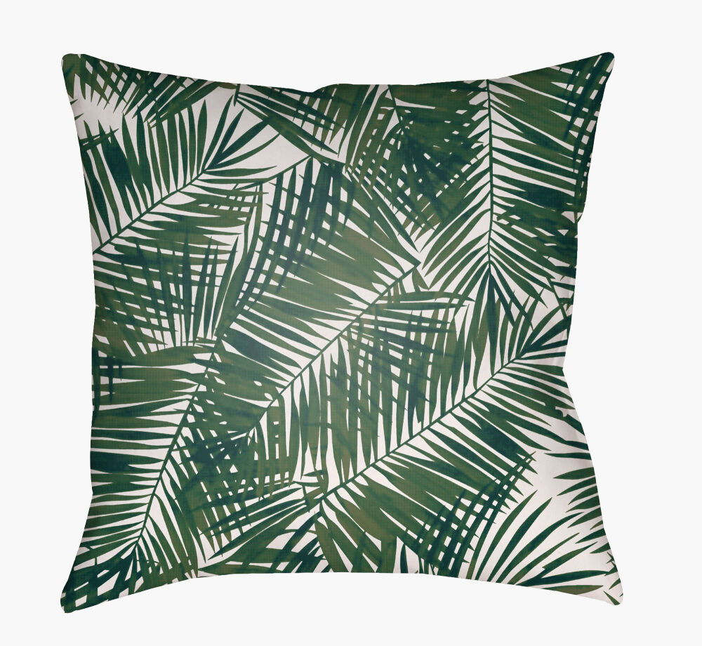 Fern Leaf Accent Pillow, Decorative Pillow by Surya, 18" length x 18" width