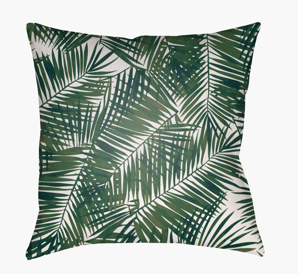 Fern Leaf Accent Pillow, Decorative Pillow by Surya, 20" length x 20" width