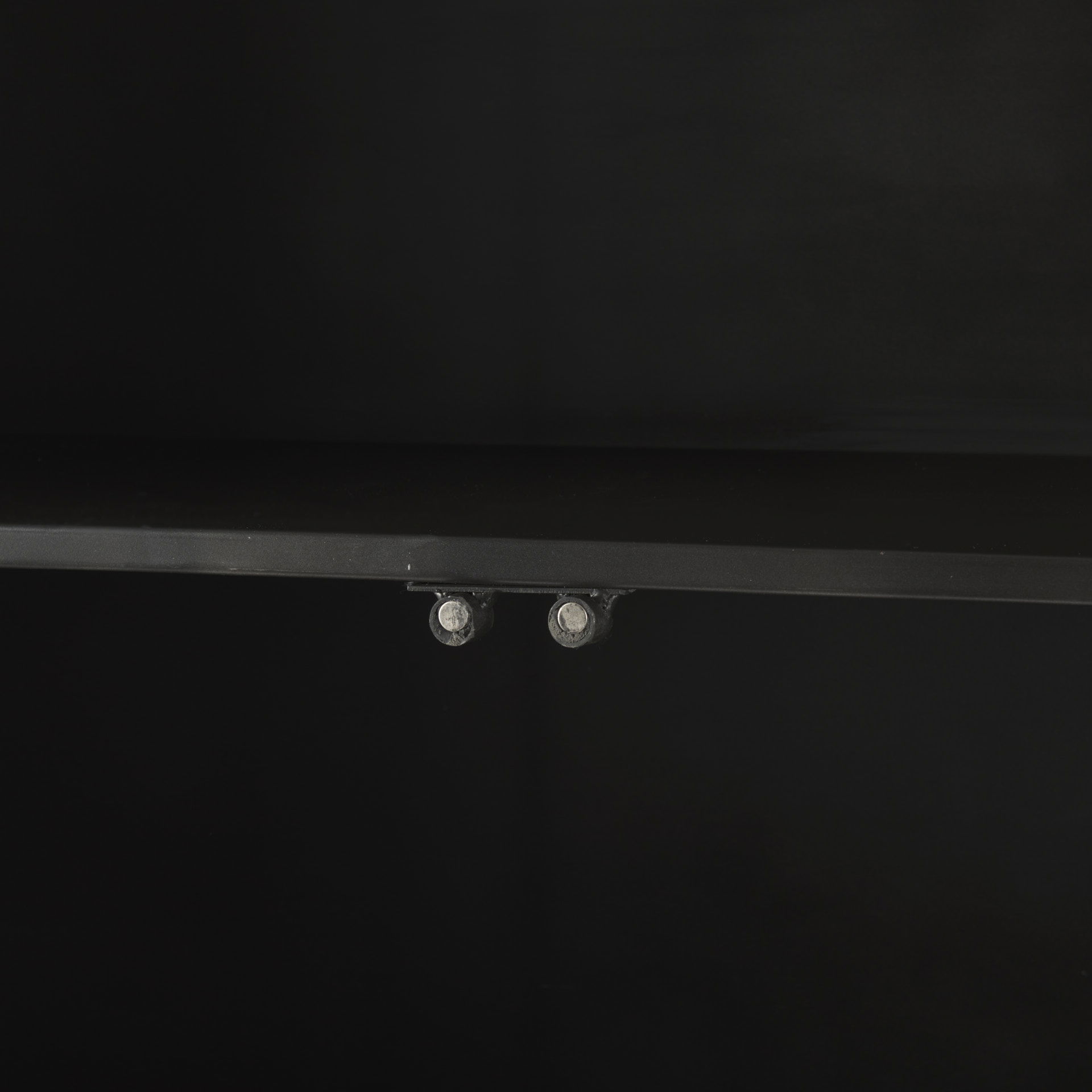 Poppy II 73.8' H Black Metal With Glass Door Display Cabinet, Cabinets & Sideboard by Mercana, 37.75" length x 15" width x 74" height View 9