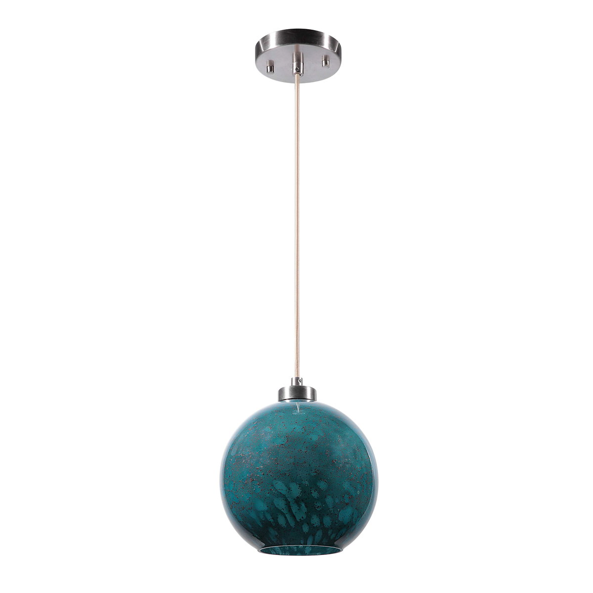 Gemblue1 Light Mini Pendant, Ceiling Light by Uttermost, 9.37" width x 10.12" height x 9.37" diameter x 9.37" depth View 3