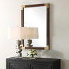 Rhea Walnut Mirror, by Uttermost, 2'3.5" width x 3'3.37" height x 1.62" depth thumbnail 4