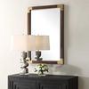 Rhea Walnut Mirror, by Uttermost, 27.5" width x 39.37" height x 1.62" depth thumbnail 4