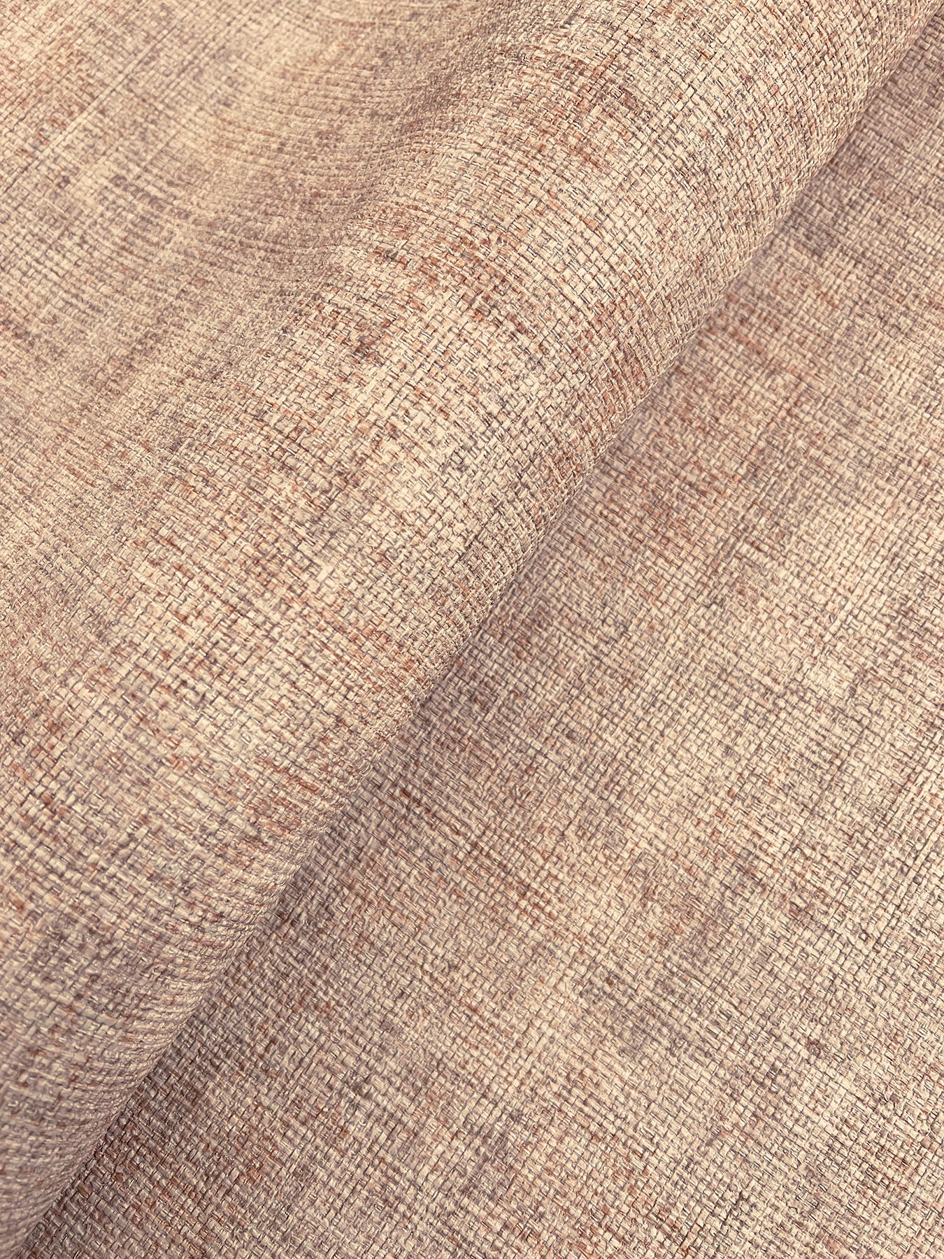 Alma Clay Faux Weave Wallpaper large image 