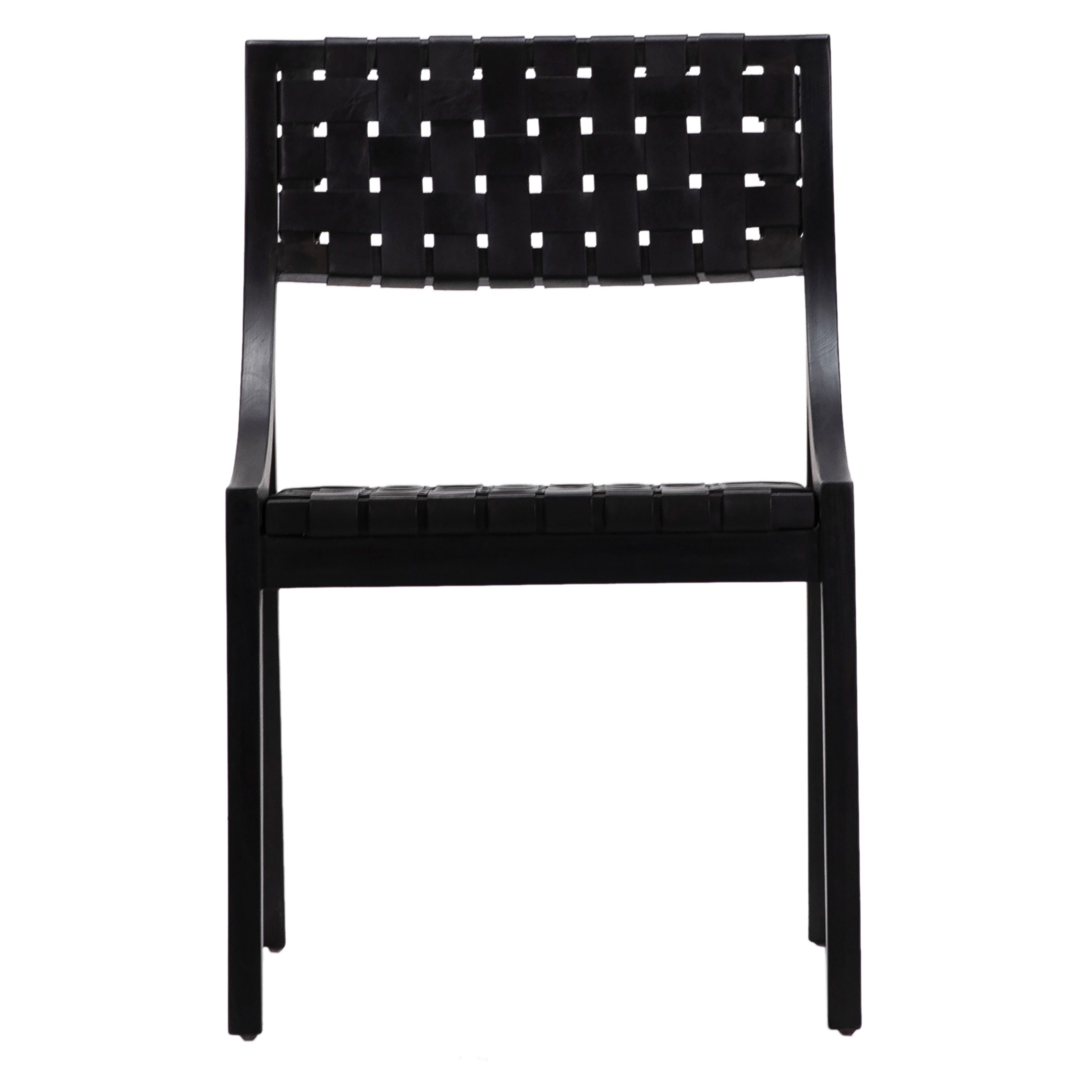 Camila Dining Chair Black, by Dovetail, 21.26" width x 33" height x 21" depth View 2