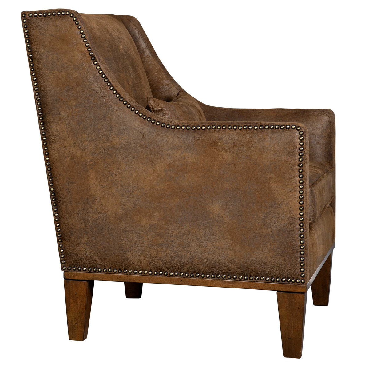 Clay Leather Armchair, Accent Chair by Uttermost, 32.5" width x 37" height x 35" depth View 9