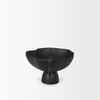 Radka Small Matte Black Metal Decorative Bowl, by Mercana, 15.55" length x 11.22" width x 6.75" height thumbnail 5