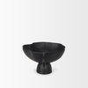 Radka Small Matte Black Metal Decorative Bowl, by Mercana, 15.55" length x 11.22" width x 6.75" height thumbnail 7