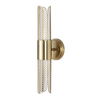 Cret 2 Light LED Brass Sconce thumbnail 2