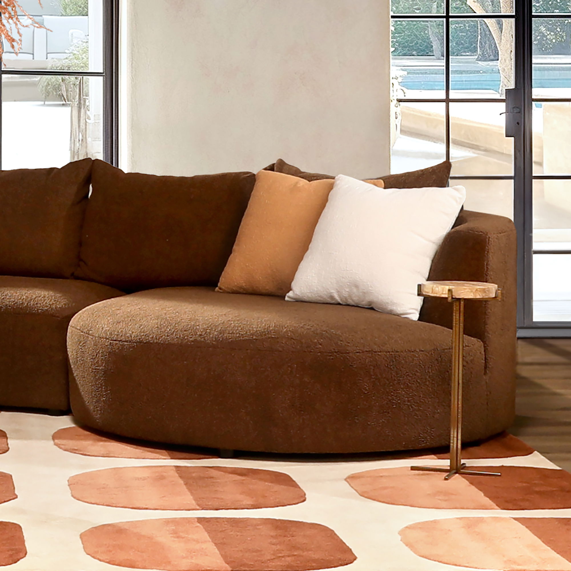 Hesper Side Table Natural, Side & End Table by Dovetail, 9.17" width x 21" height x 9.17" diameter x 9.2" depth View 4