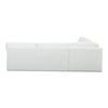 Miles Outdoor Modular 3 Piece White, Outdoor Furniture by Moe's Home, 9'6" width x 2'11.8" height x 9'6" depth thumbnail 3