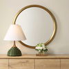 Atkinson Modern Brass Round Mirror, by Uttermost, 35" width x 35" height x 2" depth thumbnail 2