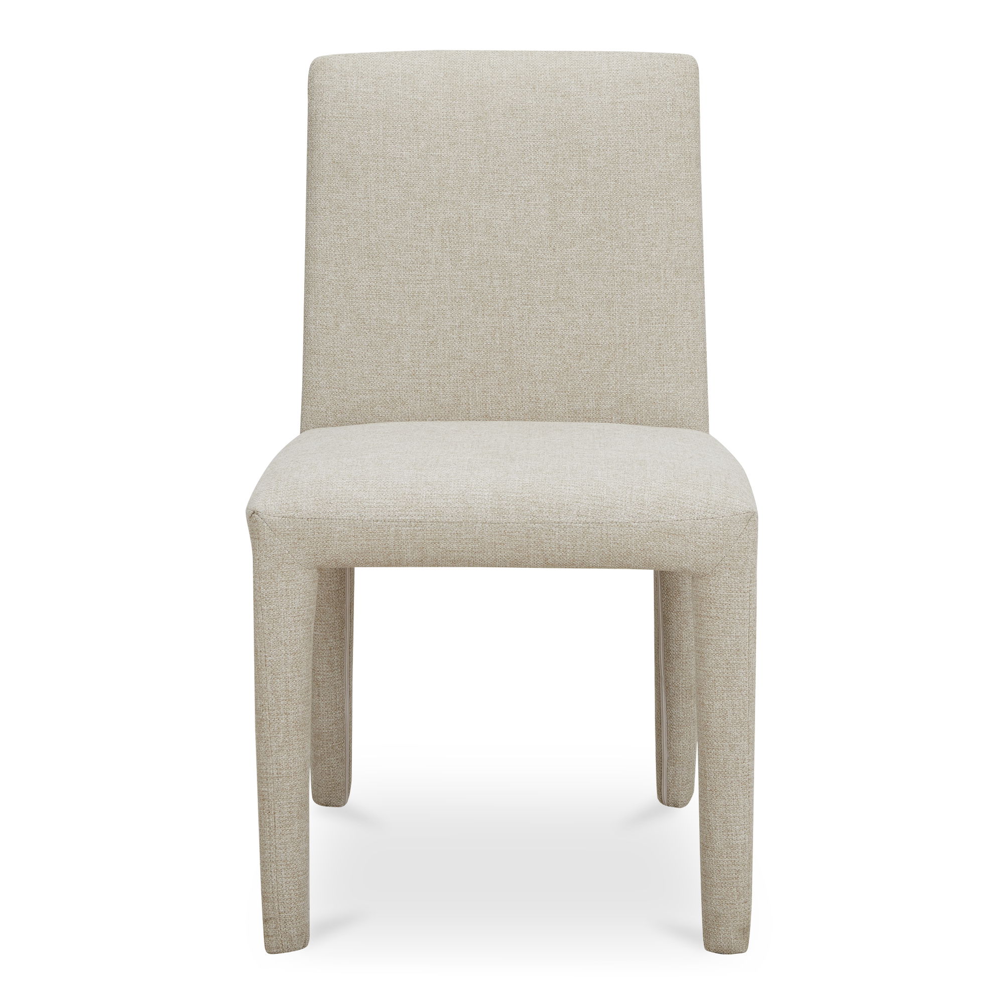 Monte Dining Chair Beige - Set Of Two, by Moe's Home, 19" width x 33" height x 23" depth View 3