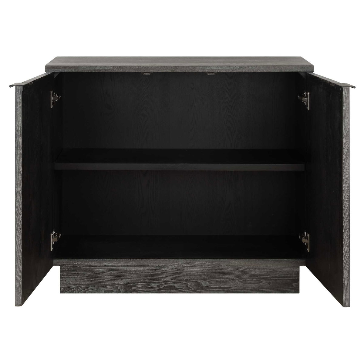 Shelby 2 Door Ebony Stained Cabinet, Furniture by Uttermost, 39.4" width x 34" height x 16" depth View 7