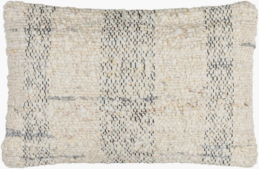 Monospace Accent Pillow, Decorative Pillow by Surya, 14" length x 22" width