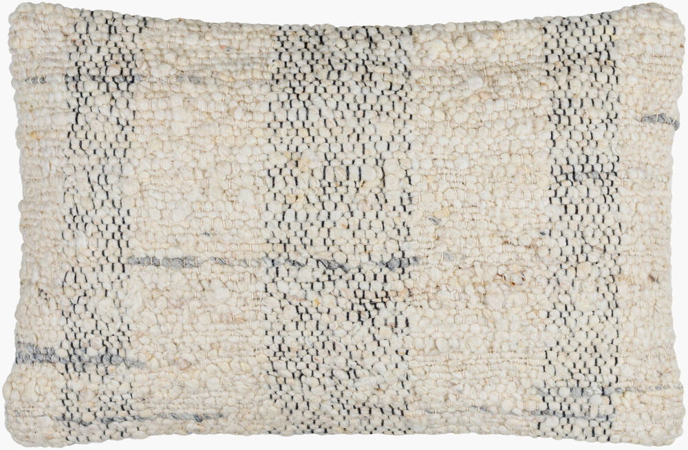 Monospace Accent Pillow Poly, Decorative Pillow by Surya, 14" length x 22" width