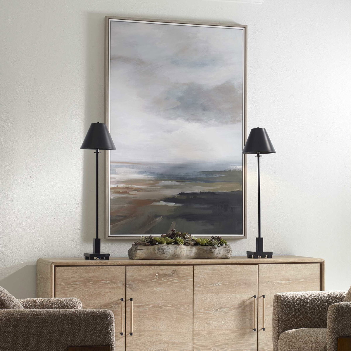 Lowlands Framed Landscape Print, Painting by Uttermost, 42.7" width x 62.7" height x 2" depth View 3