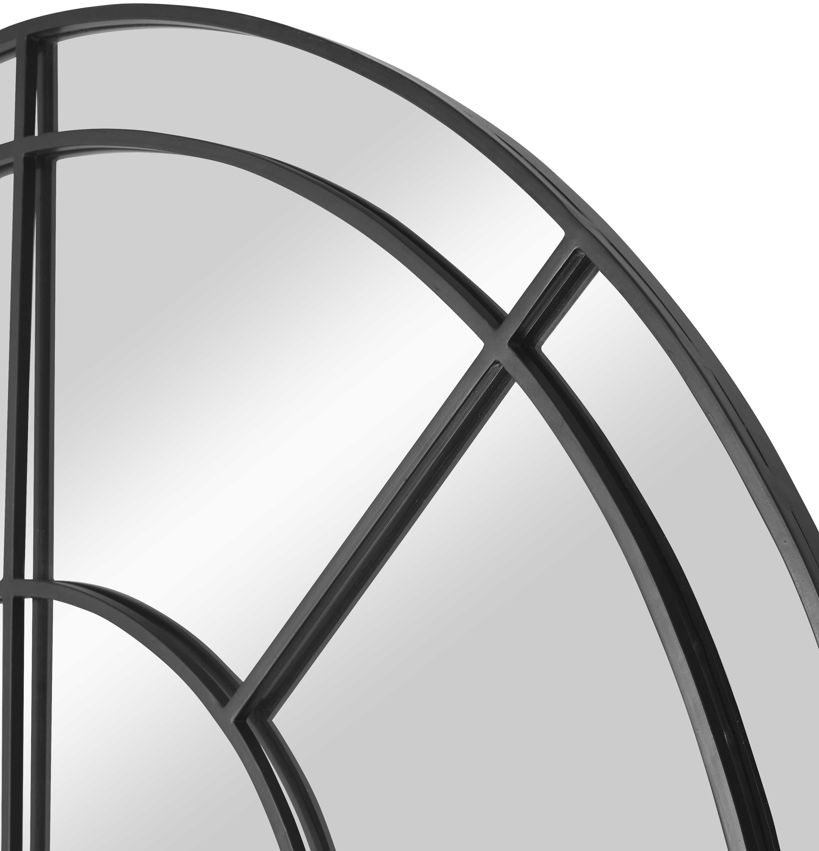 Grantola Black Arch Iron Mirror, by Uttermost, 47.75" width x 71.62" height x 0.75" depth View 6