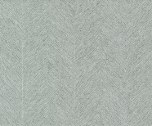 Chevron Blue Metallic Wallpaper