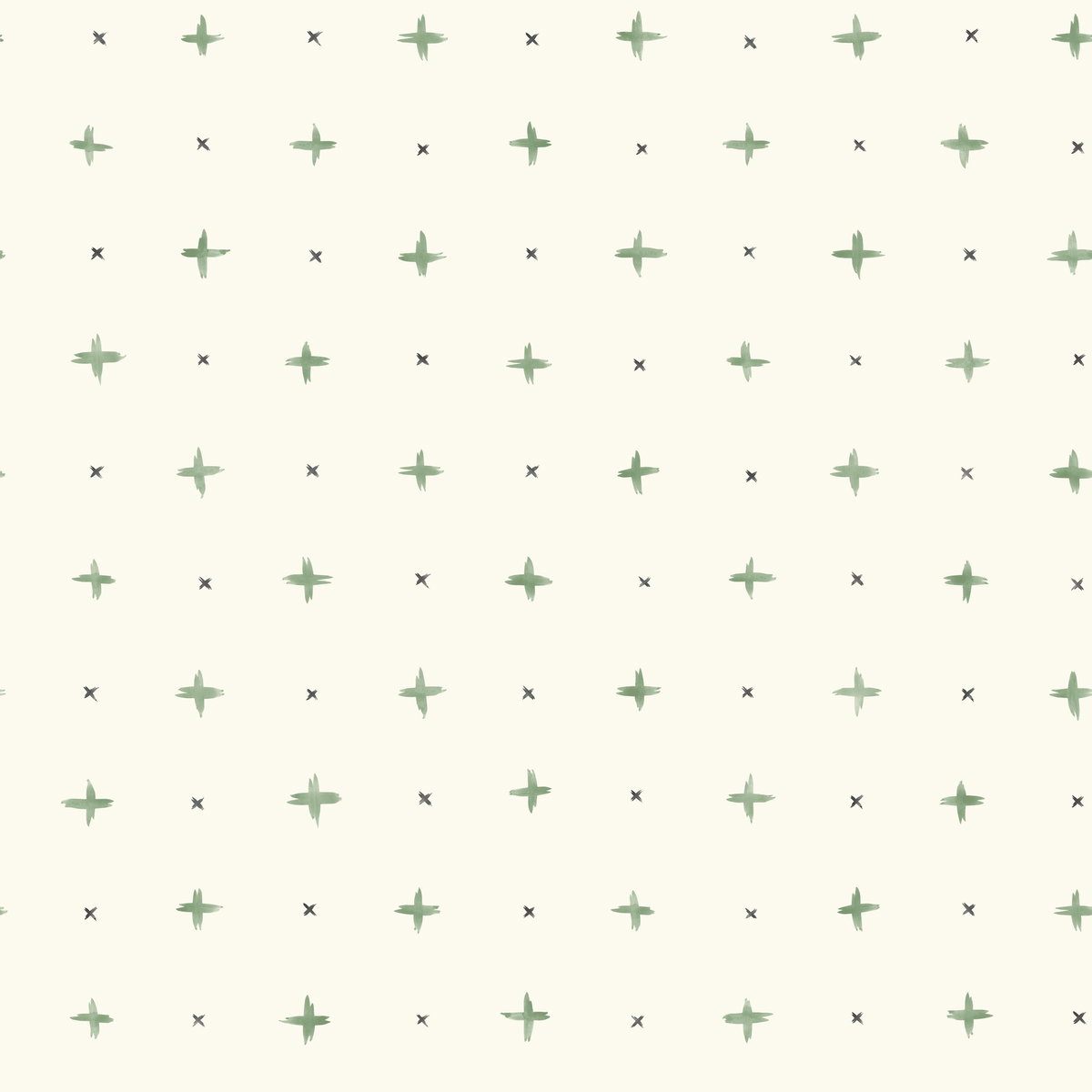 Cross Stitch Green Wallpaper, by York Wall, 33' length x 1'8.5" width x 0.02" depth