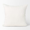Jayden 22x22 Cream with Merlot Print Linen Square Pillow Cover, Decorative Pillow by Mercana, 22" length x 22" width x 0.2" height thumbnail 5