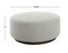 Avila Large Gray Ottoman / Coffee Table thumbnail 2
