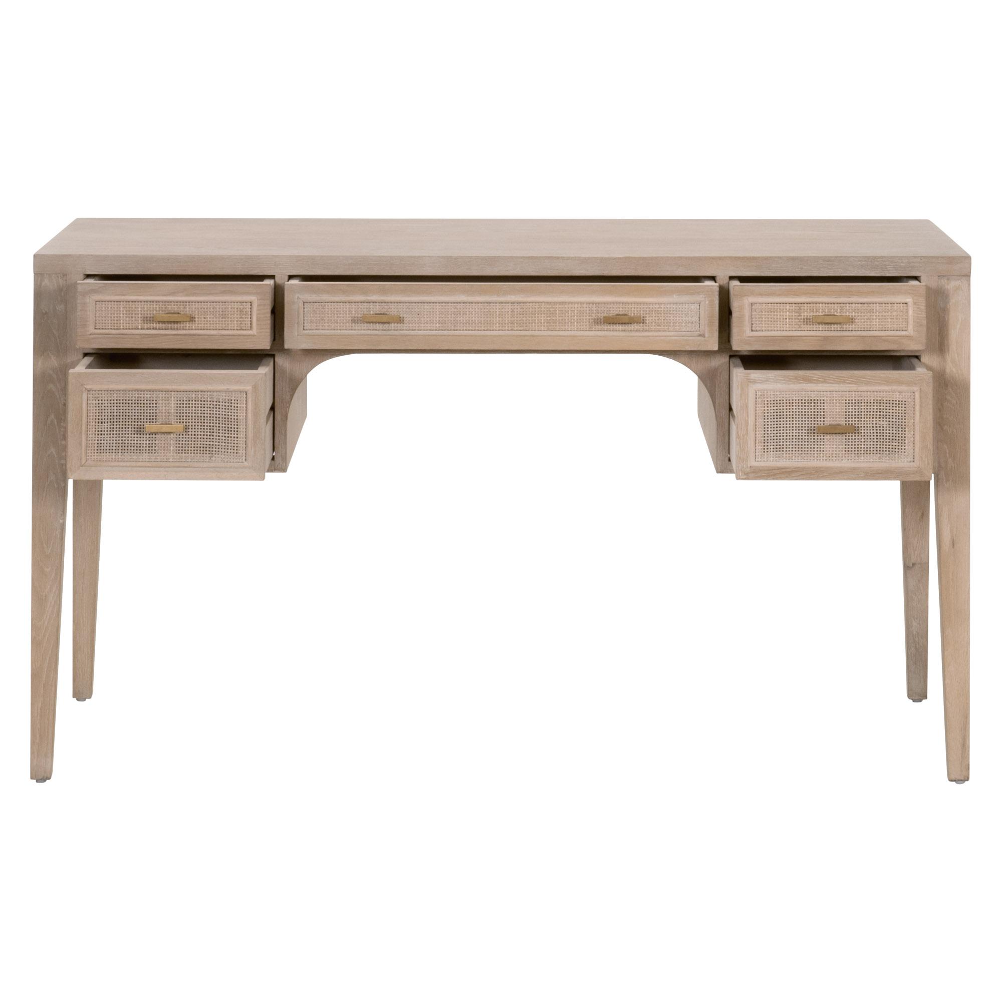 Cane Desk, by Essentials for Living, 55" width x 31.25" height x 24" depth View 2