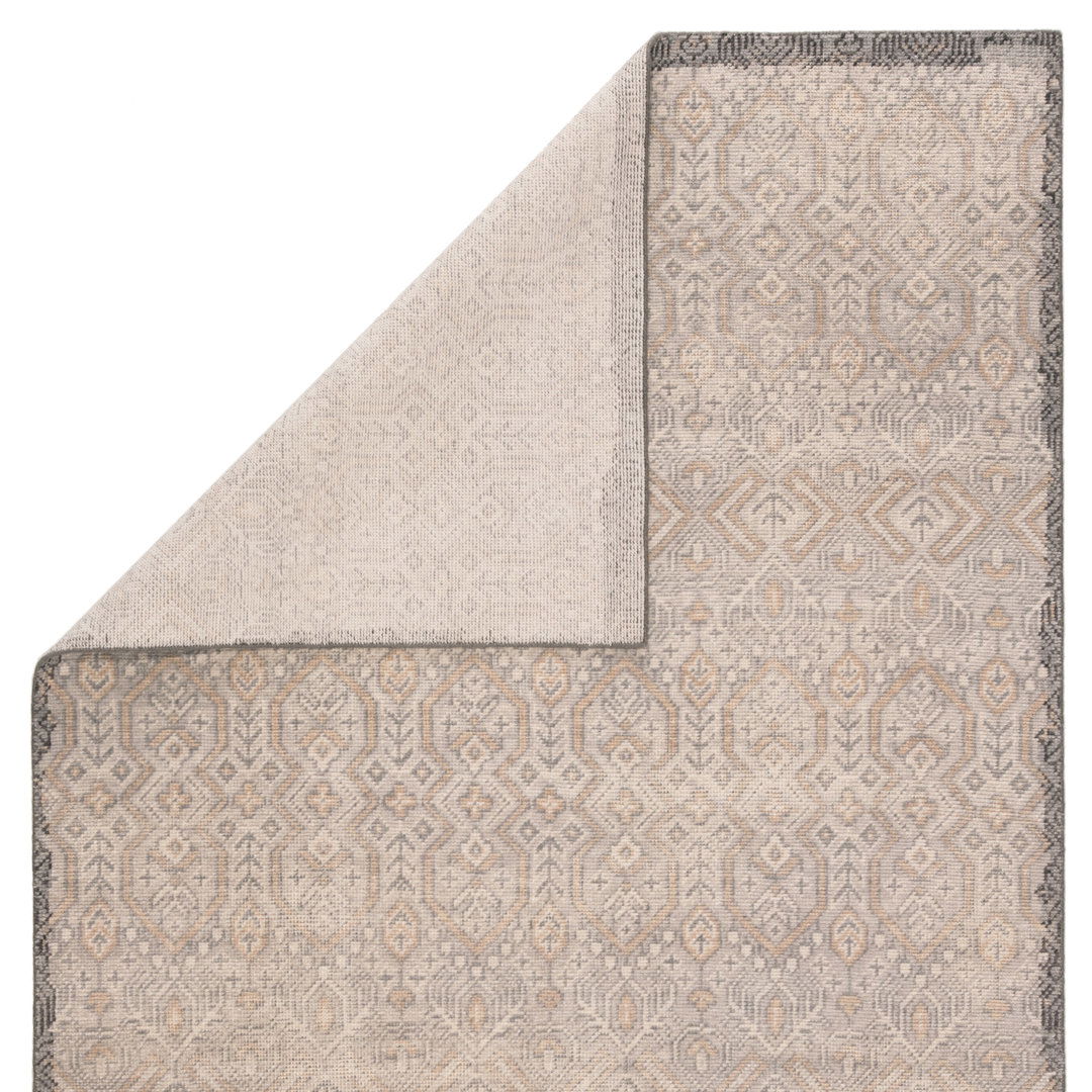 Orson Hand-Knotted Tribal Gray/ Gold Area Rug (5'X8') large image 