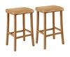 Tulip Bar Height Stool, Caramelized, (Set of 2), Counter & Bar Stool by Greenington, 18" length x 14" width x 30" height thumbnail 1