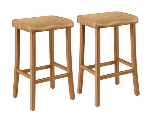 Tulip Bar Height Stool, (Set of 2)