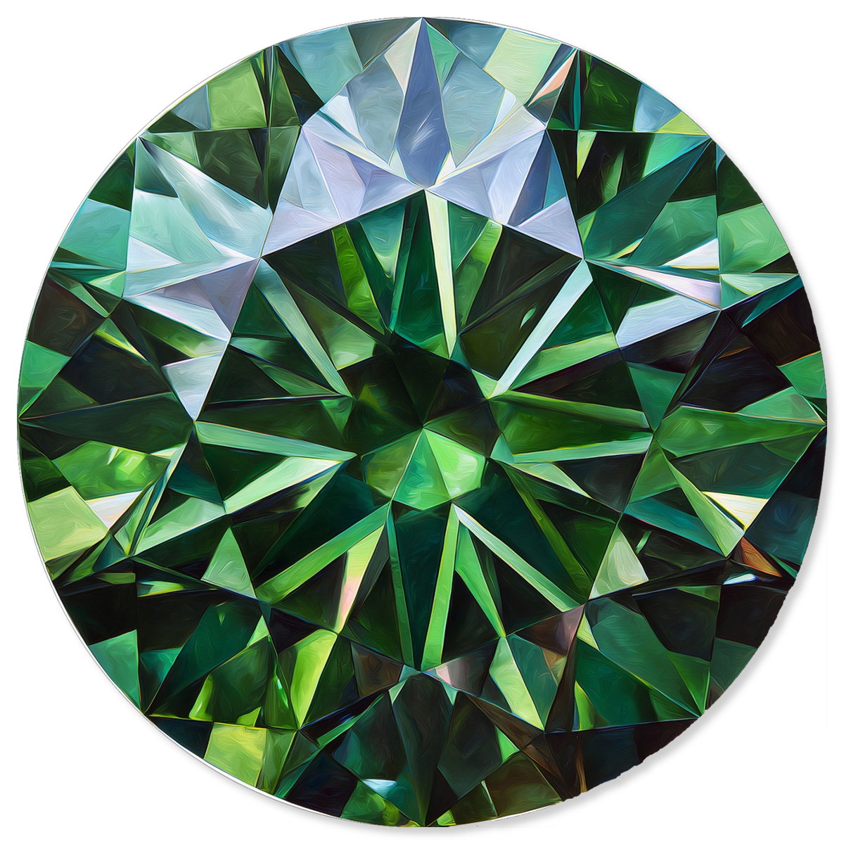 Green Nebula II (No Embellishment), Art by Oliver Gal,  20x20 View 1