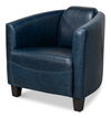 Mandy Arm Chair, Chateau Blue, Seating by Sarreid, 28" length x 33" width x 28" height thumbnail 1