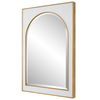 Crisanta Gloss White Arch Mirror thumbnail 4