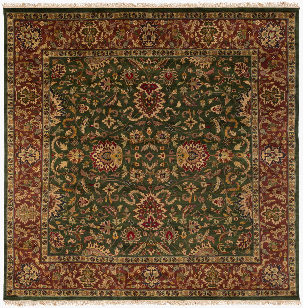 Taj Mahal Handmade Rug, by Surya, 8' length x 8' width