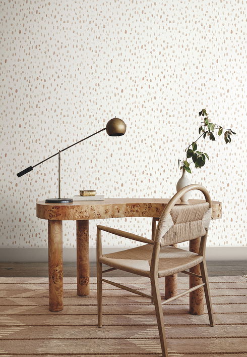 Tachette Terracotta Wallpaper