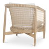 Kuna Outdoor Lounge Chair White, Outdoor Chair by Moe's Home, 2'3.5" width x 2'8" height x 2'6" depth thumbnail 3