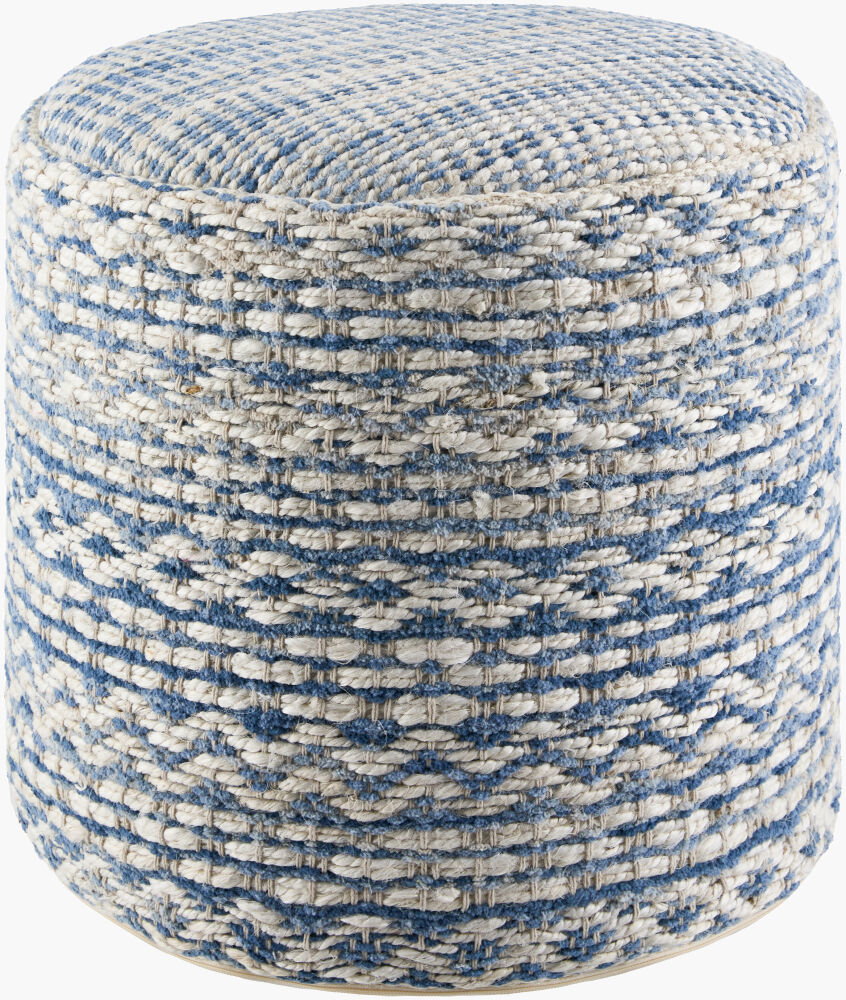 Okapa Pouf, Ottoman by Surya, 16" width x 16" height