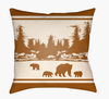 Lodge Cabin Floor Pillow, Decorative Pillow by Surya, 26" length x 26" width thumbnail