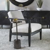 Brunei White Accent Chair, by Uttermost, 28.25" width x 32.5" height x 33.5" depth thumbnail 4